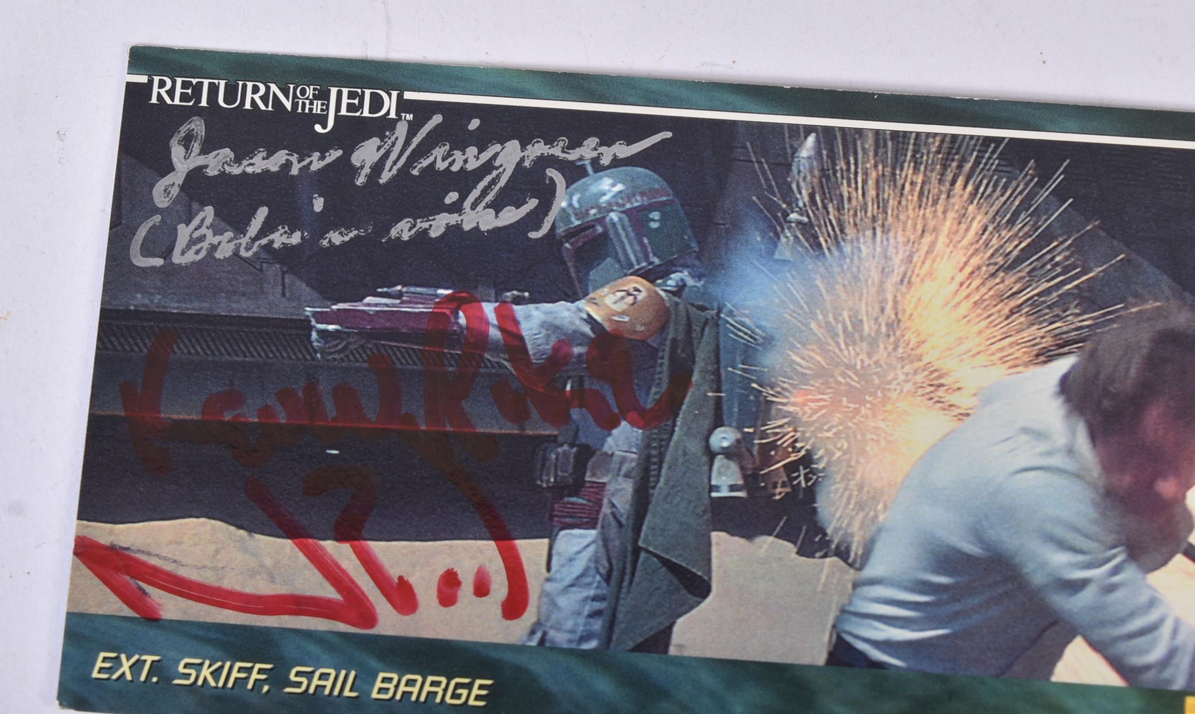 STAR WARS - MULTI-SIGNED TOPPS WIDEVISION TRADING CARD - Image 2 of 2