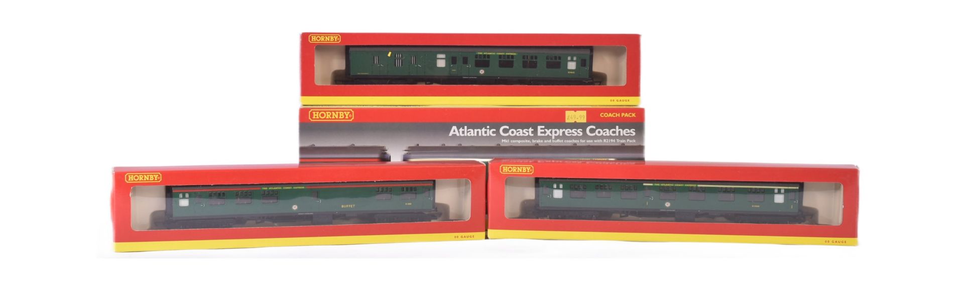 HORNBY OO GAUGE ATLANTIC COAST EXPRESS COACHES SET