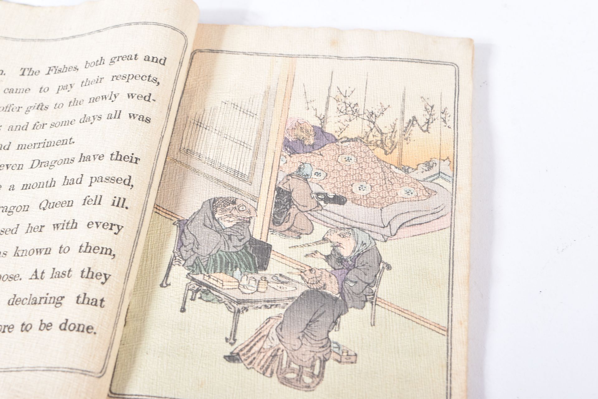 EARLY 19TH CENTURY JAPANESE FAIRY TALE SERIES ' THE SILLY JELLY-FISH ' BOOK - Image 4 of 6