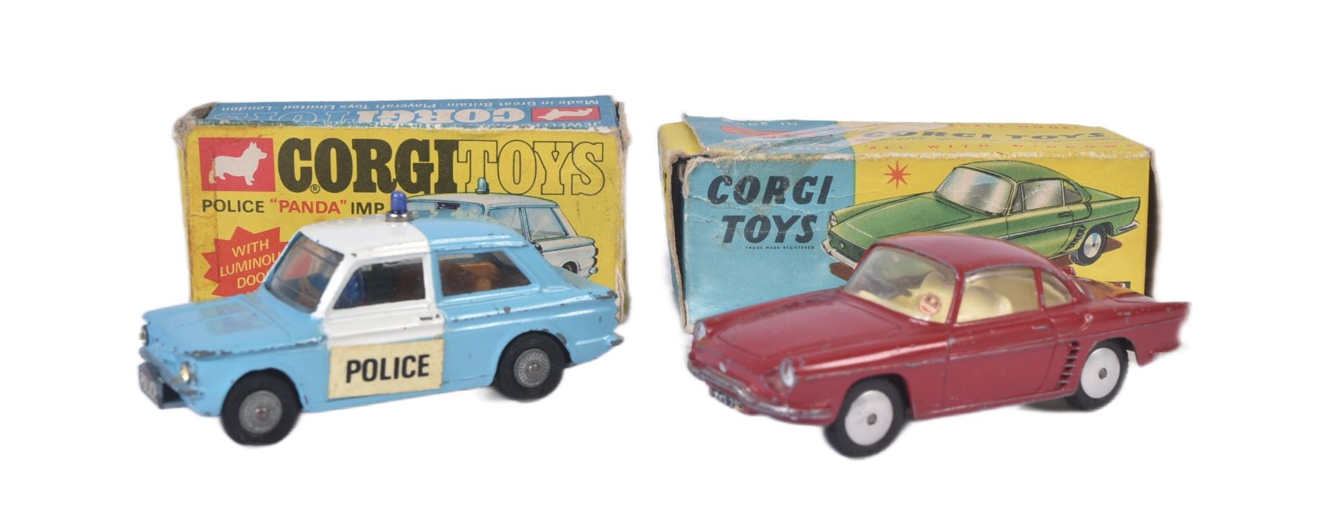 TWO VINTAGE CORGI TOYS DIECAST MODEL CARS