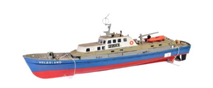 RADIO CONTROLLED RC MODEL GERMAN POLICE BOAT