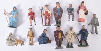 COLLECTION OF VINTAGE BRITAINS LEAD TOY FARM YARD FIGURINES