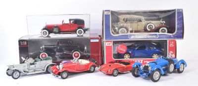 COLLECTION OF ASSORTED LARGE SCALE DIECAST MODEL CARS