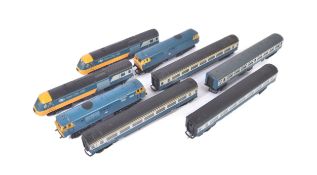 COLLECTION OF VINTAGE HORNBY INTERCITY DIESEL ENGINES & CARRIAGES