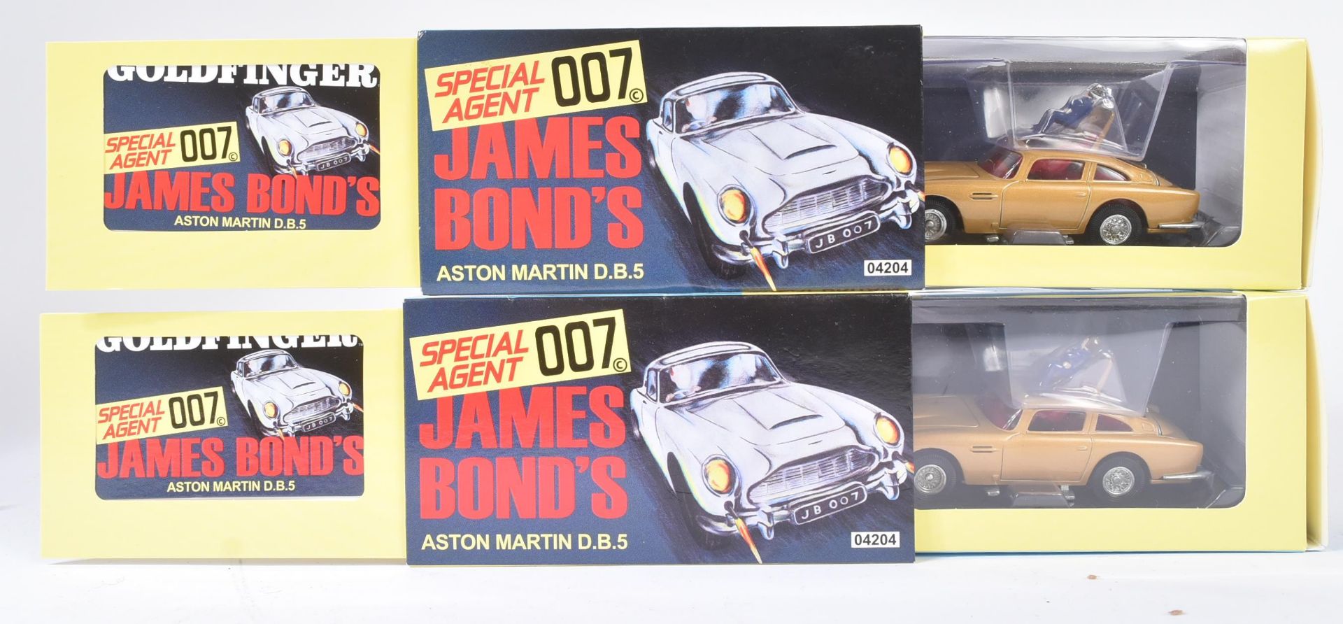 TWO HORNBY MADE CORGI TOYS JAMES BOND ASTON MARTIN DIECAST MODEL