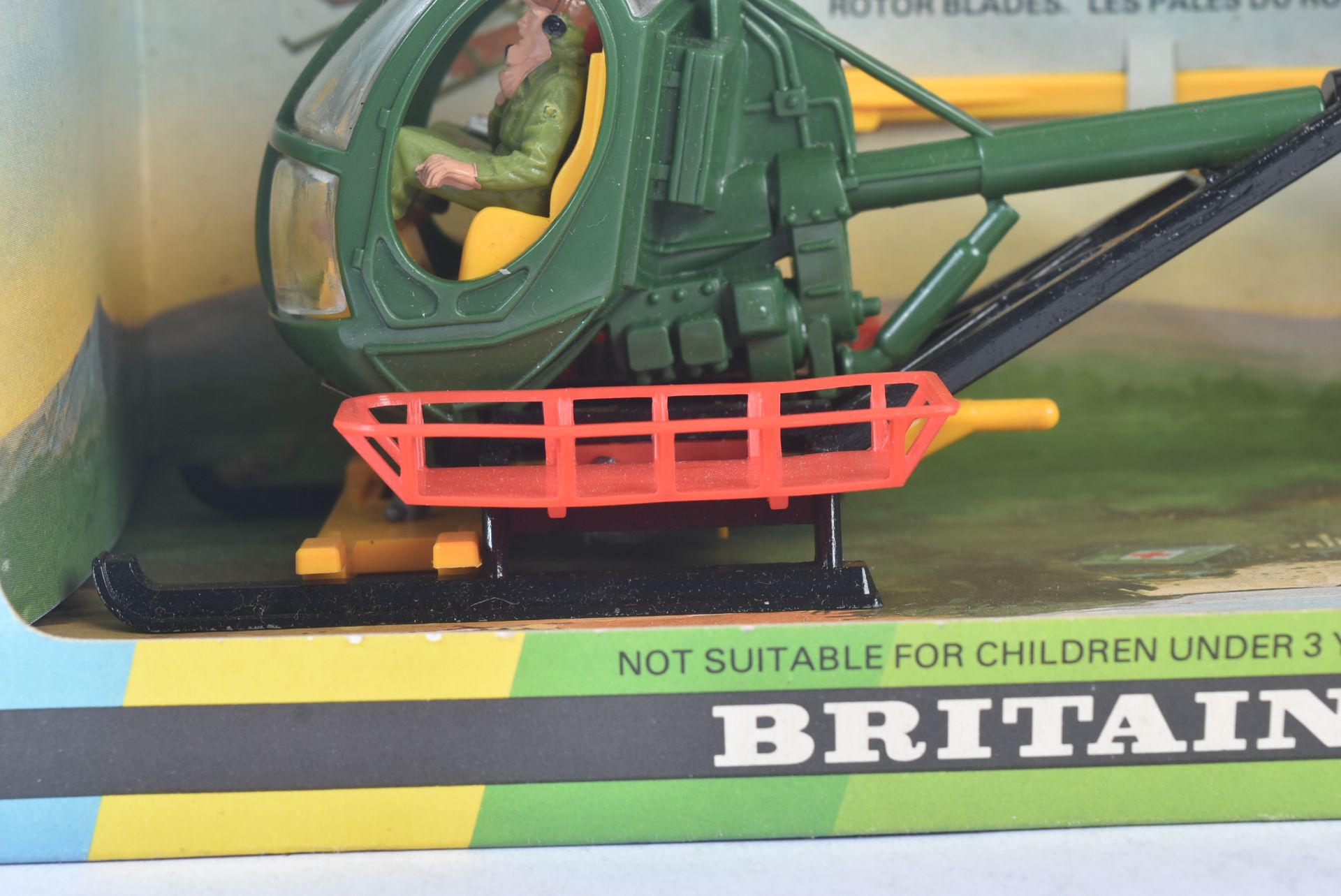 VINTAGE BRITAINS 1/32 SCALE DIECAST HUGHES 300C RESCUE HELICOPTER - Image 4 of 4