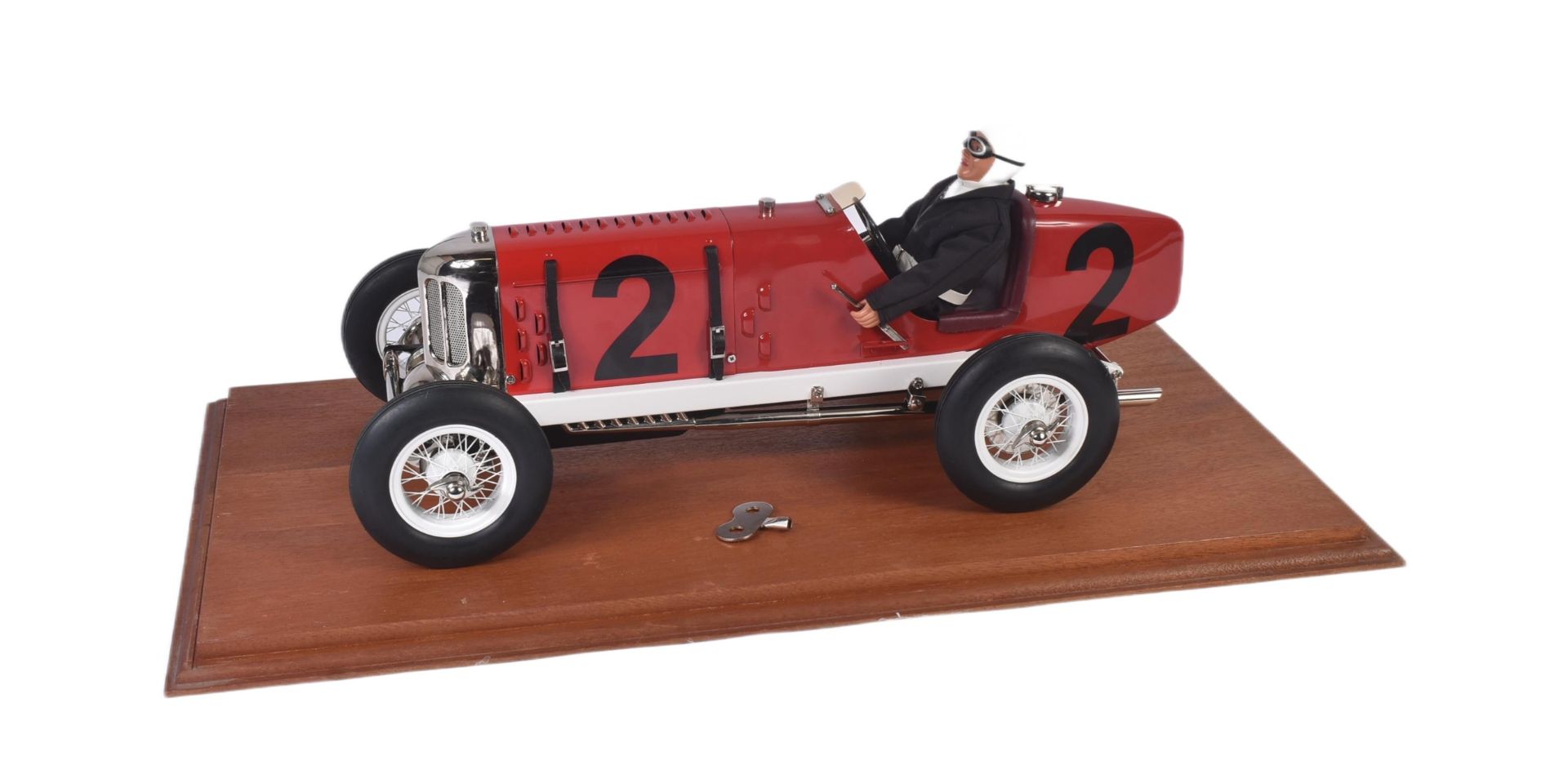 GILBOW 1/8 SCALE CLOCKWORK MODEL RACE CAR