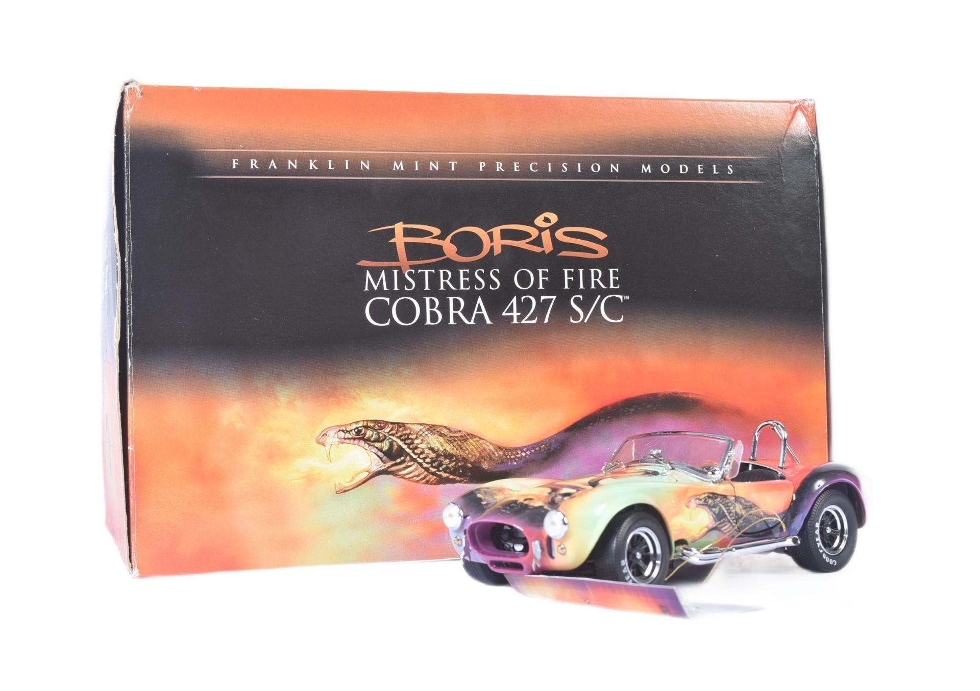 VINTAGE FRANKLIN MINT 1/24 SCALE DIECAST COBRA 427 CAR