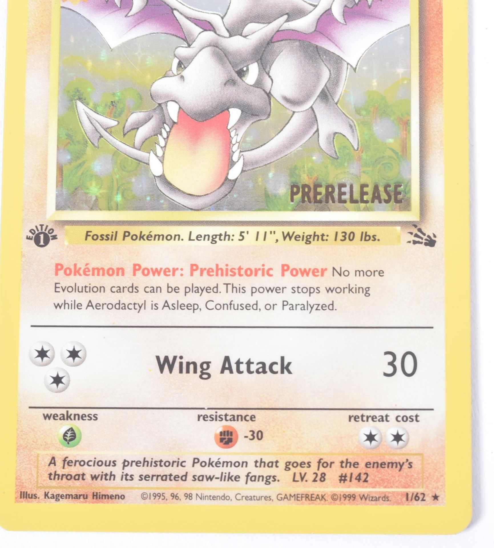 POKEMON - FOSSIL 1ST EDITION PRE-RELEASE AERODACTYL - Image 3 of 5