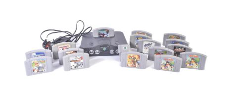 RETRO GAMING - NINTENDO 64 CONSOLE WITH SELECTION OF GAMES
