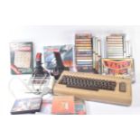 RETRO GAMING - VINTAGE COMMODORE 64 WITH CASSETTE GAMES