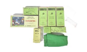 COLLECTION OF VINTAGE SUBBUTEO TABLE TOP FOOTBALL TEAMS & ACCESSORIES