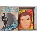 VINTAGE SIX MILLION DOLLAR MAN TWO PIECE COSTUME AND MASK