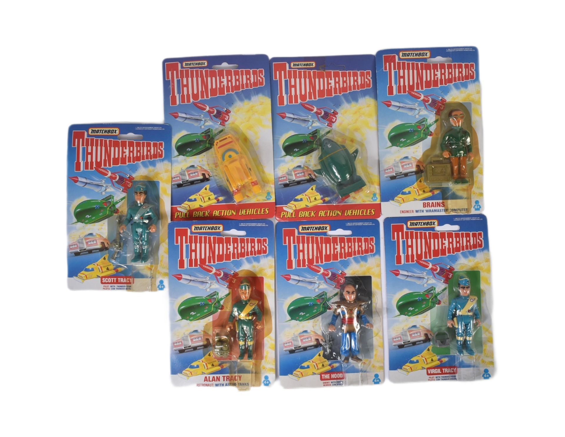 VINTAGE MATCHBOX THUNDERBIRDS ACTION FIGURES & VEHICLES