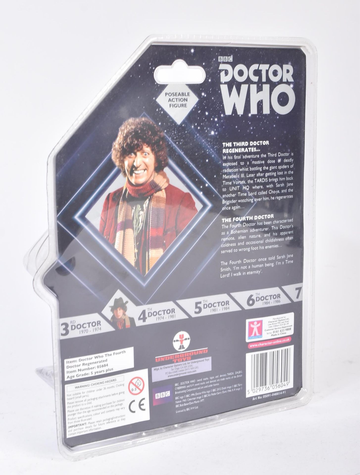 DOCTOR WHO - UNDERGROUND TOYS - TOM BAKER AUTOGRAPHED FIGURE - Image 3 of 4