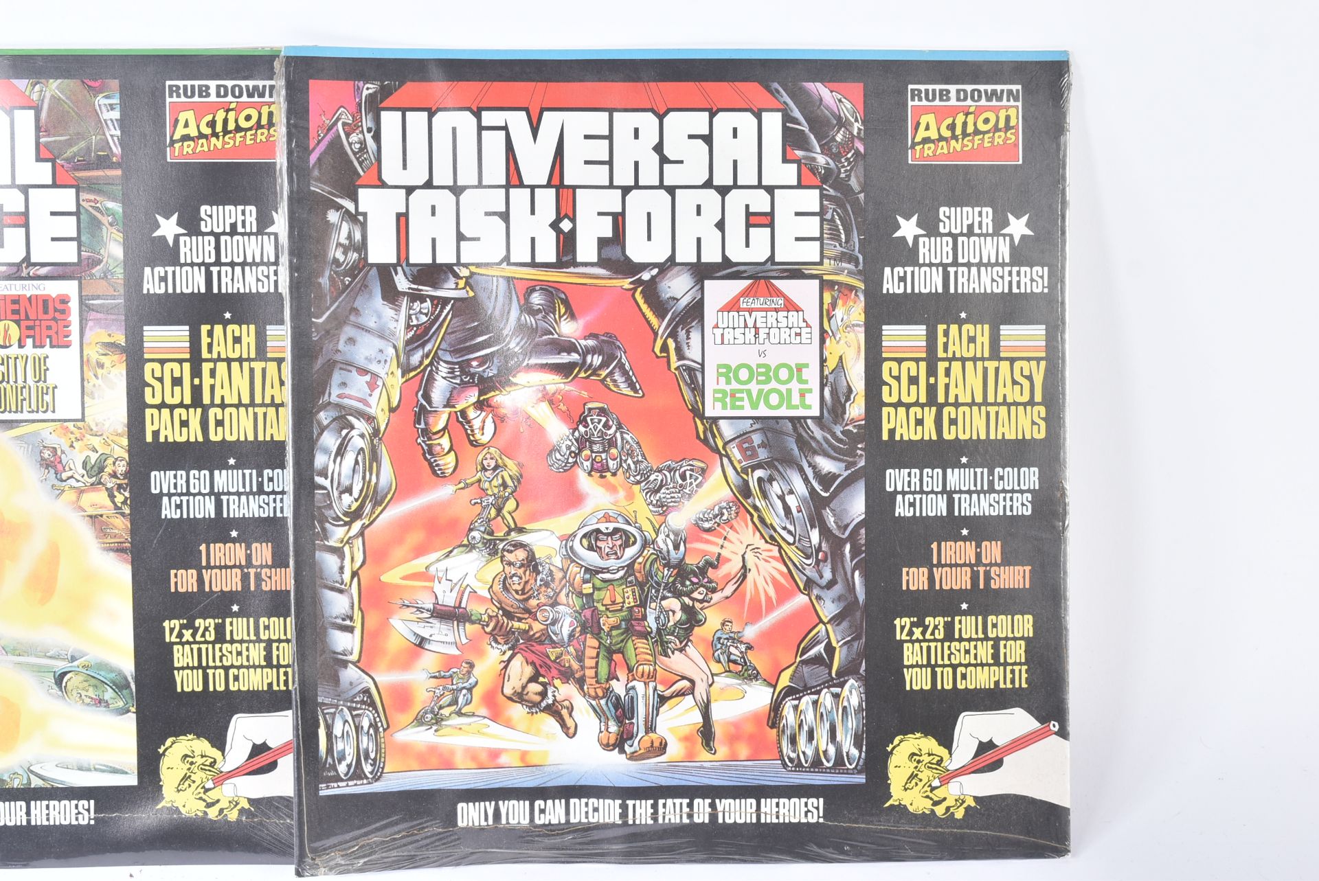 UNIVERSAL TASK FORCE - LETRESET ACTION TRANSFERS - FACTORY SEALED - Image 2 of 5