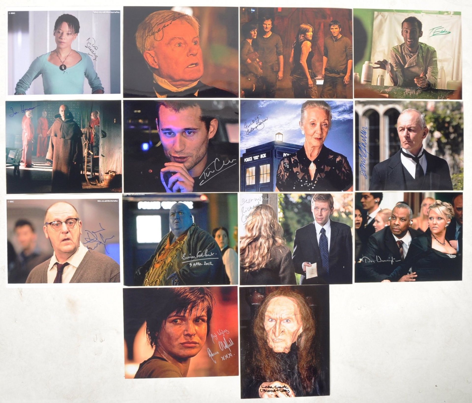 DOCTOR WHO - COLLECTION OF AUTOGRAPHED 8X10" PHOTOGRAPHS