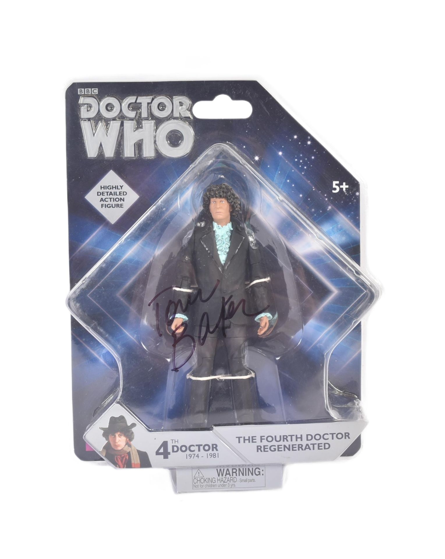 DOCTOR WHO - UNDERGROUND TOYS - TOM BAKER AUTOGRAPHED FIGURE