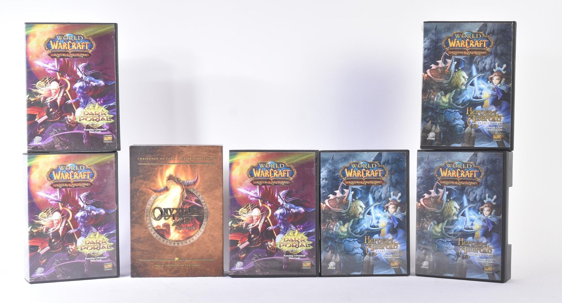 WORLD OF WARCRAFT - COLLECTION OF X7 BOXED TRADING CARD GAME SETS