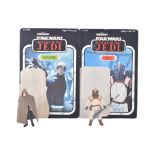 STAR WARS - TWO VINTAGE ACTION FIGURES WITH CARDBACKS