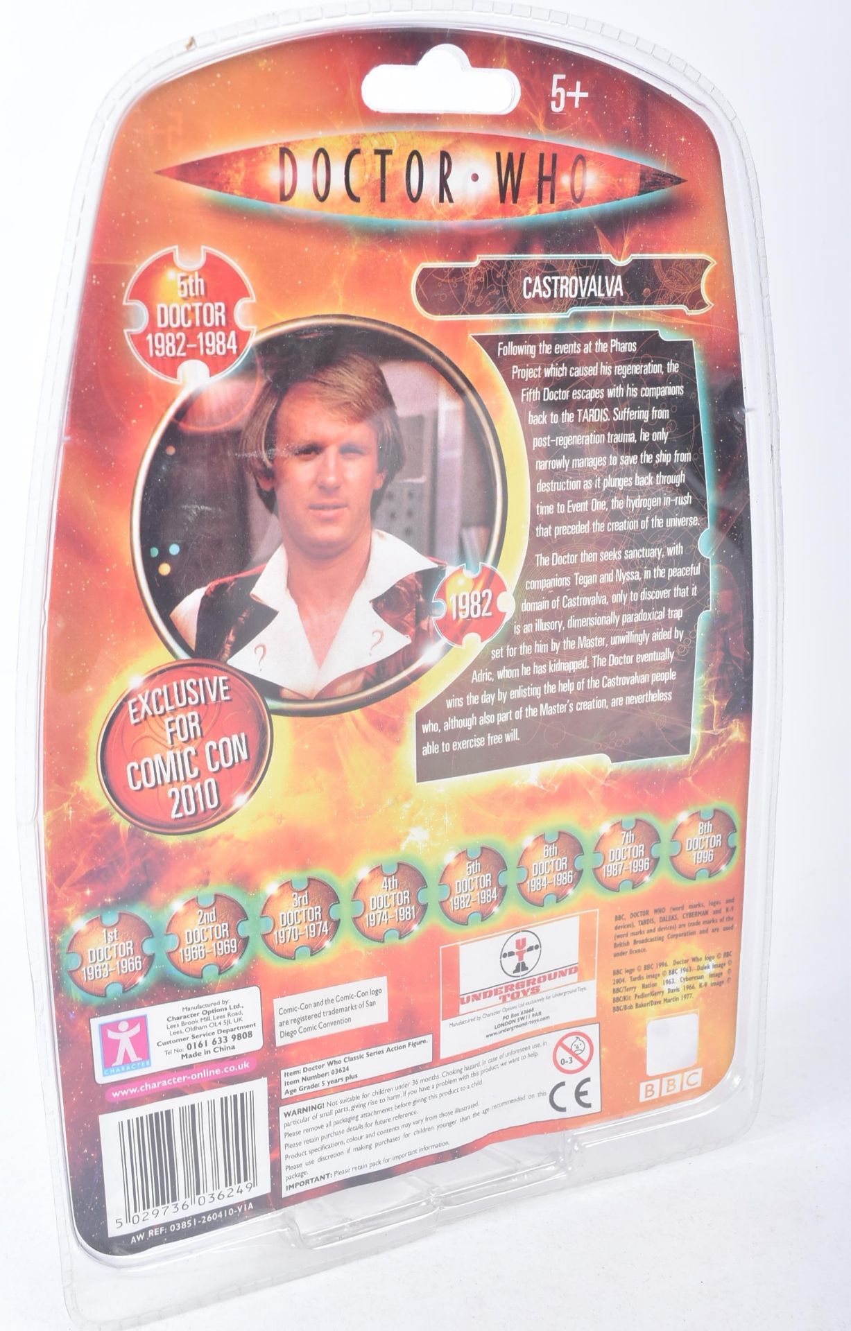 DOCTOR WHO - UNDERGROUND TOYS - FIFTH DOCTOR EXCLUSIVE - Image 4 of 4
