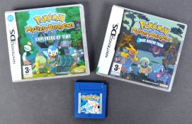 RETRO GAMING - GAME BOY & NINTENDO DS - COLLECTION OF THREE POKEMON VIDEO GAMES