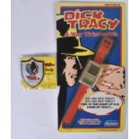 VINTAGE PLAYMATES DICK TRACY 2-WAY WRIST WATCH & DETECTIVE BADGE