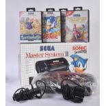 RETRO GAMING - BOXED SEGA MASTER SYSTEM II WITH GAMES