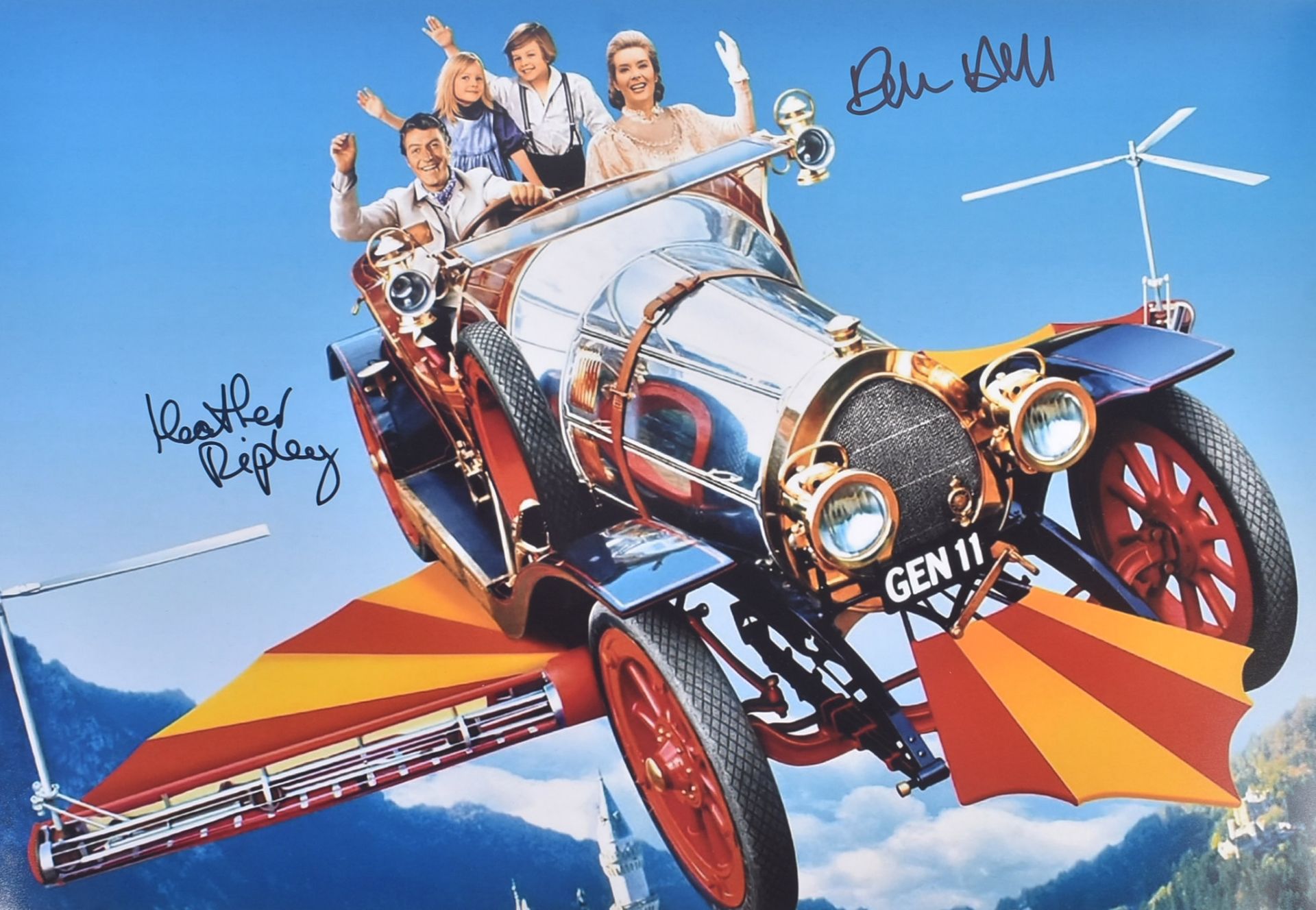 CHITTY CHITTY BANG BANG - AUTOGRAPHED 12X18" POSTER