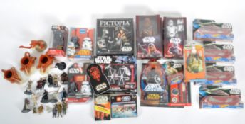 LARGE OF STARWARS ACTION FIGURES & COLLECTIBLES