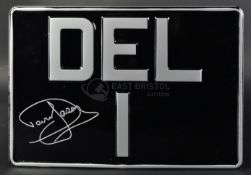 ONLY FOOLS & HORSES - DEL 1 - DAVID JASON SIGNED ROLLS ROYCE NUMBER PLATE