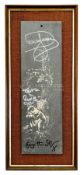 ONLY FOOLS & HORSES - TROTTER FLAT AUTOGRAPHED SLATE PICTURE
