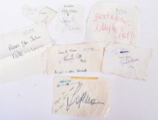 AUTOGRAPHS - COLLECTION OF ASSORTED SIGNATURES