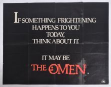 THE OMEN (1976) - ORIGINAL BRITISH TEASER QUAD POSTER
