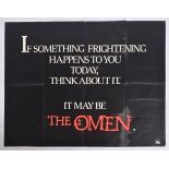 THE OMEN (1976) - ORIGINAL BRITISH TEASER QUAD POSTER