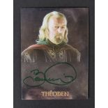 COLLECTION OF BERNARD HILL - LORD OF THE RINGS - TOPPS CARD