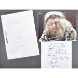 COLLECTION OF BERNARD HILL - LOTR - THE TWO TOWERS (2002) SCRIPT