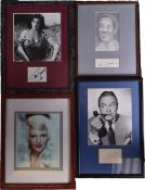 AUTOGRAPHS - CLASSIC HOLLYWOOD - BOB HOPE, JANE RUSSELL ETC