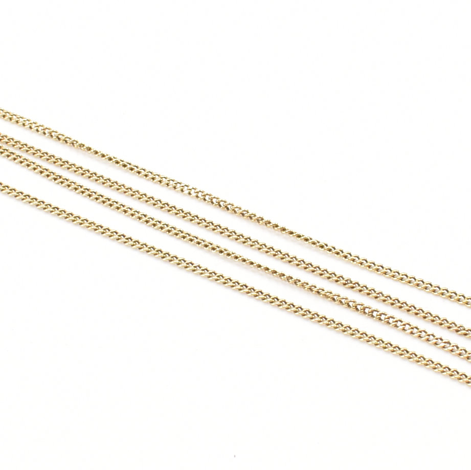 VINTAGE 9CT GOLD FINE LINK CHAIN NECKLACE