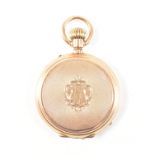 ANTIQUE 9CT GOLD FRENCH FULL HUNTER POCKET WATCH