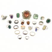 COLLECTION OF ASSORTED COSTUME JEWELLERY RINGS