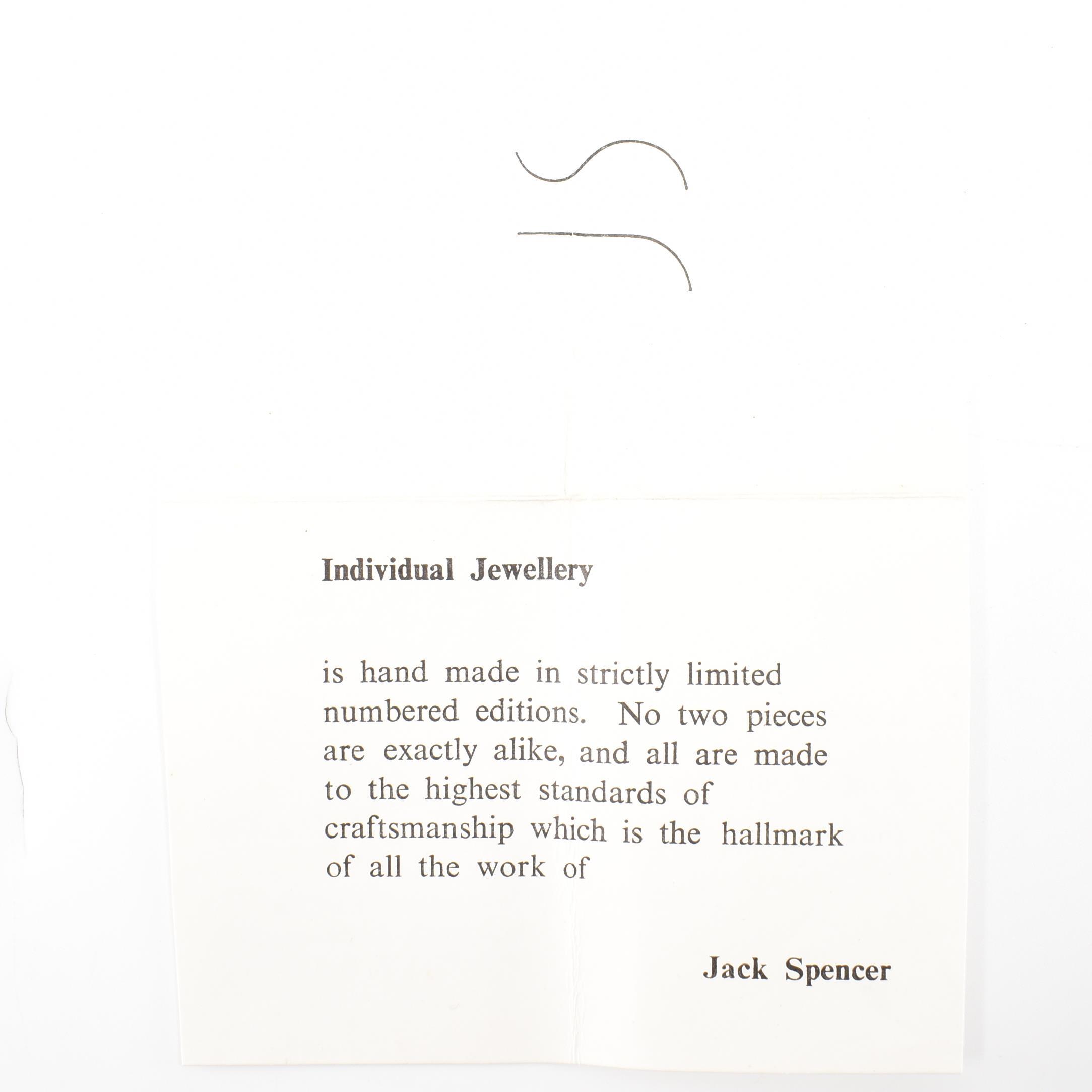 JACK SPENCER - 1970'S SILVER PENDANT NECKLACE - Image 9 of 10