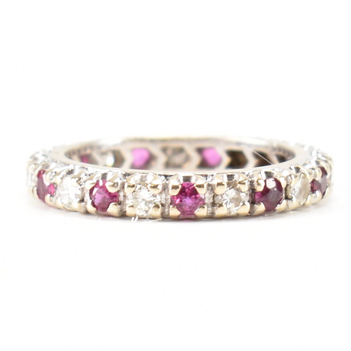 FRENCH RUBY & DIAMOND ETERNITY RING - Image 3 of 9