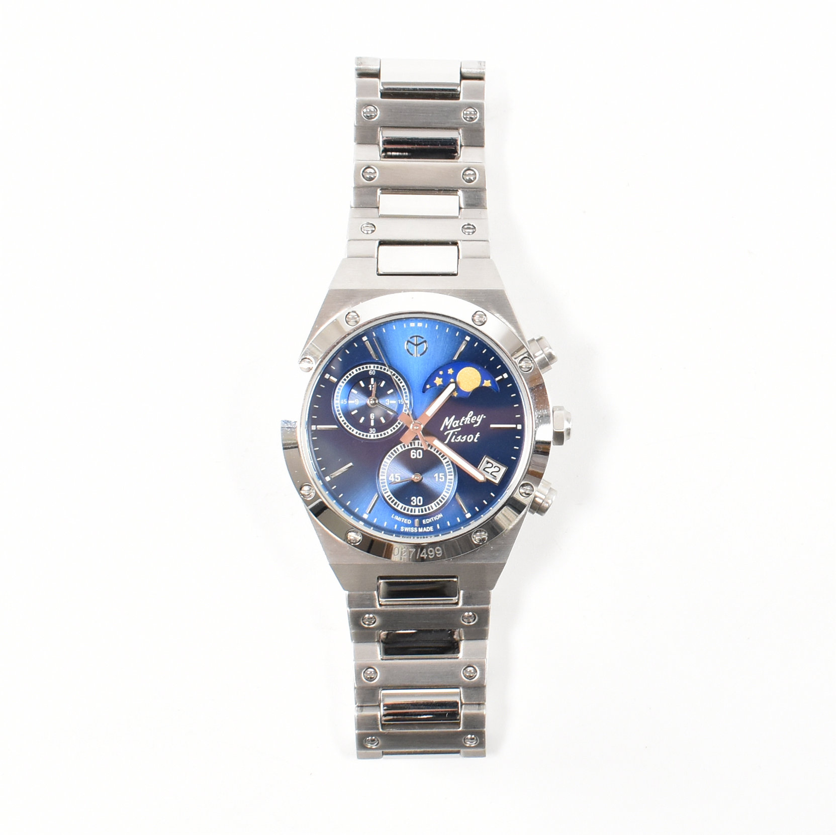 MATHEY - TISSOT LIMITED EDITION STAINLESS STEEL WRIST WATCH