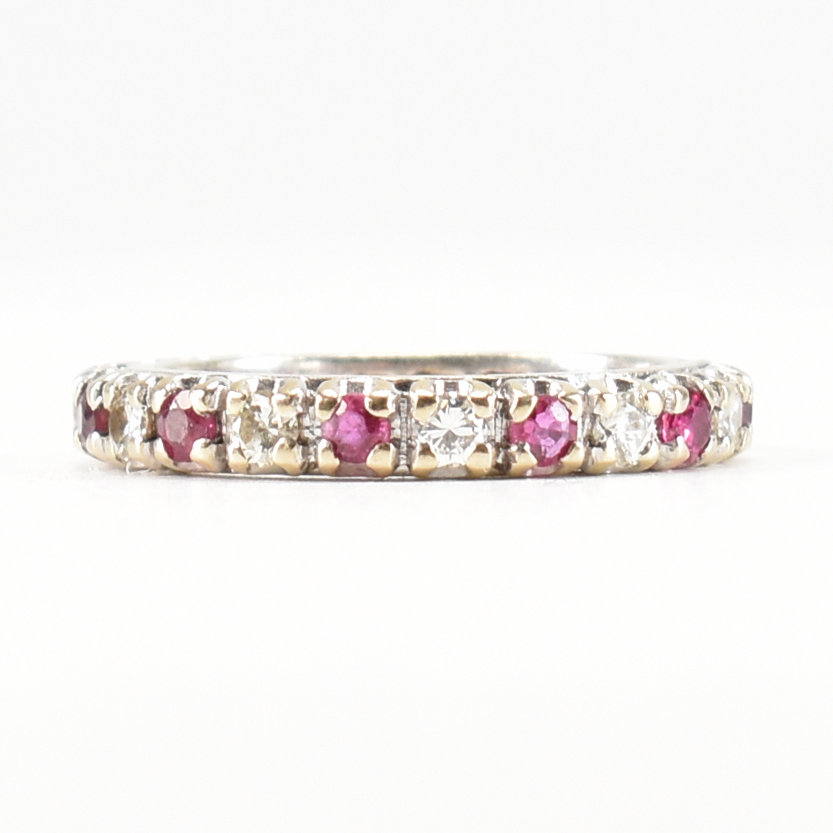 FRENCH RUBY & DIAMOND ETERNITY RING