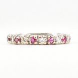 FRENCH RUBY & DIAMOND ETERNITY RING