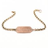 GOLD BELCHER LINK NAME BRACELET