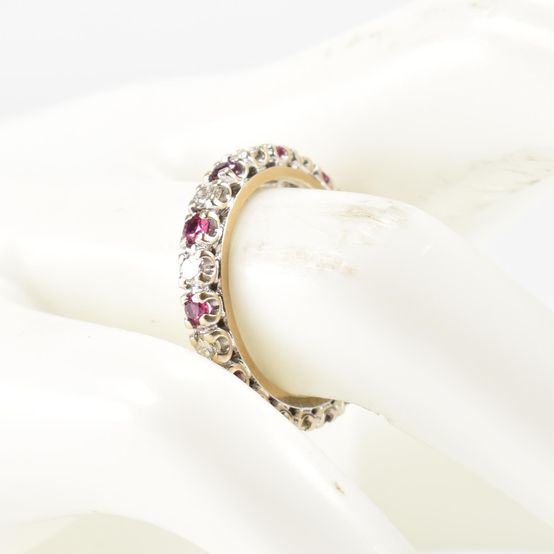 FRENCH RUBY & DIAMOND ETERNITY RING - Image 9 of 9