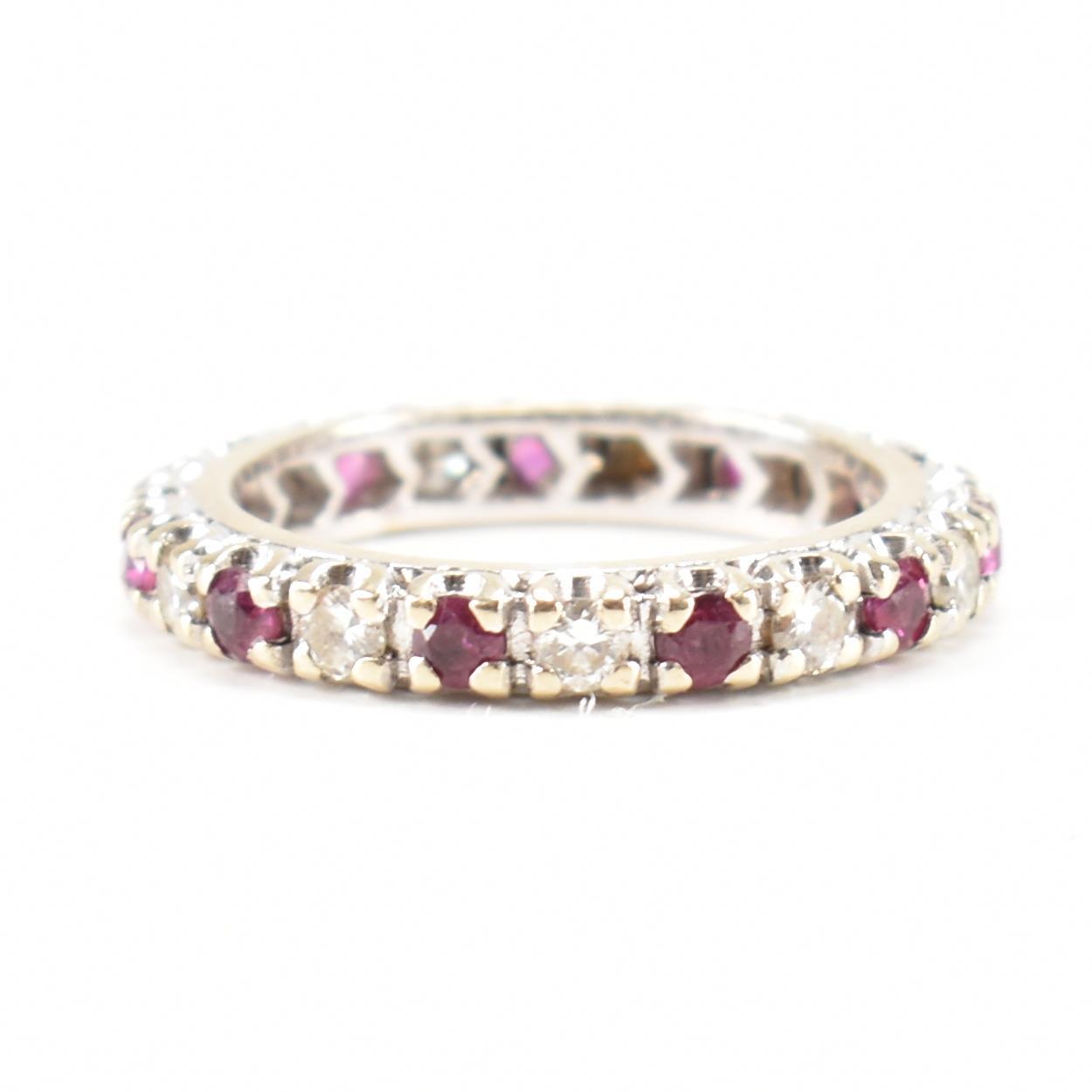 FRENCH RUBY & DIAMOND ETERNITY RING - Image 5 of 9