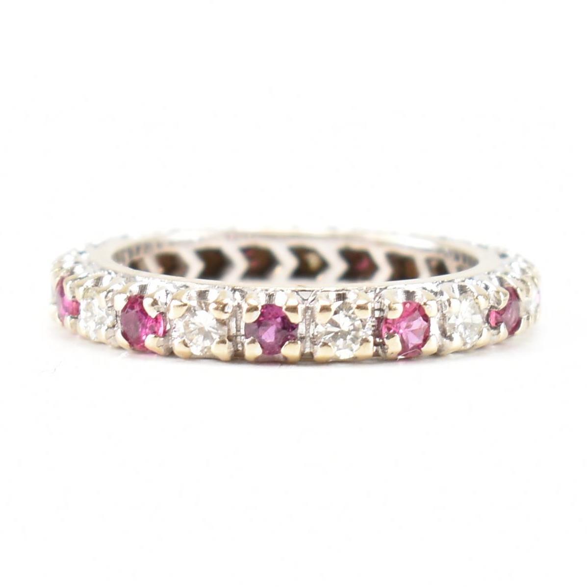 FRENCH RUBY & DIAMOND ETERNITY RING - Image 2 of 9